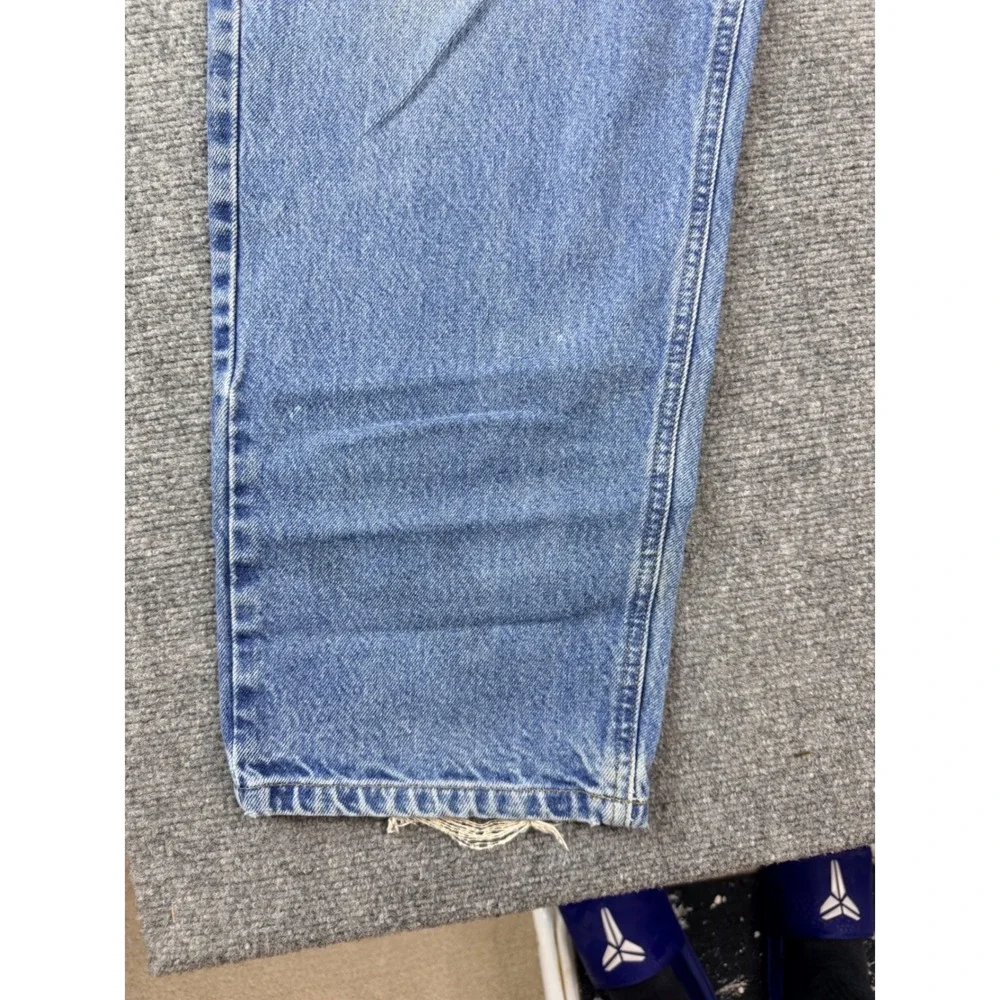 Carhartt Mens Relaxed Fit Denim Jeans Light Wash Blue 42x30 B17 DST Distressed‎